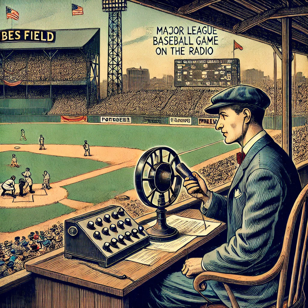 Aug 5, 1921: KDKA Pittsburgh made history by presenting the first-ever radio broadcast of a Major League Baseball game.